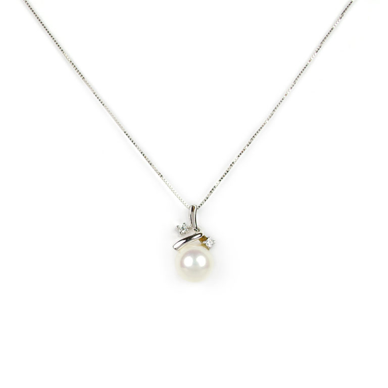 Collana Con Ciondolo Due Pietre Zirconi 1.50 Ct | Argento 925 Fatto A Mano USA
