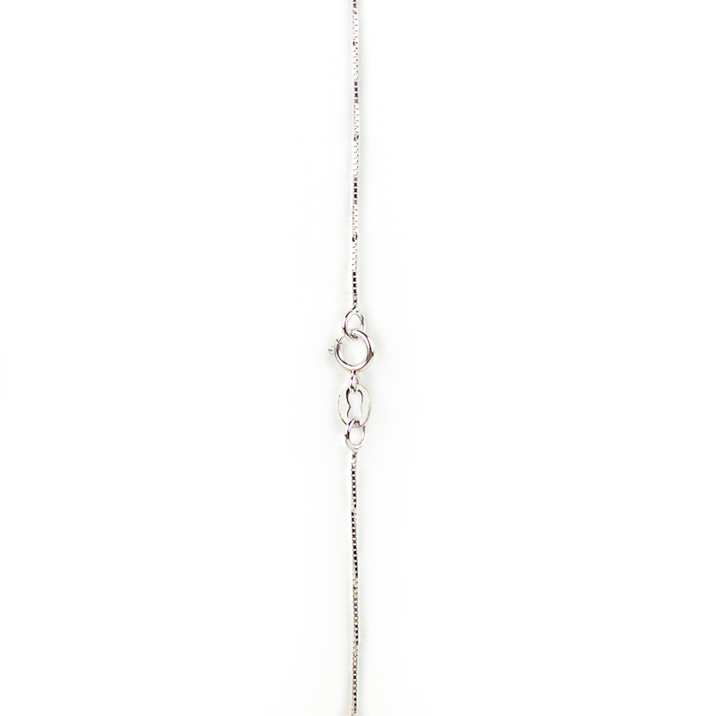 CATENINA ORO BIANCO 750/1000 MAGLIA VENETA - CM. 50 - - Oro in Euro