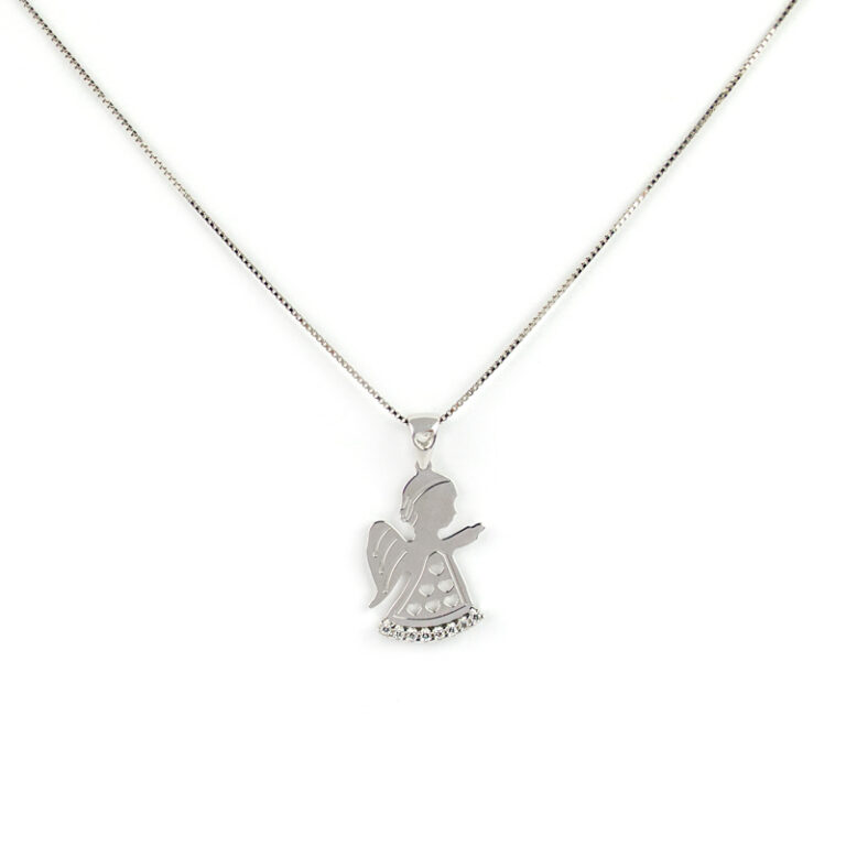 fish Collana In Oro Con Pendente Angelo Protettore In Oro 333 Di Alta Qualità Per Ragazze fish Collana In Oro Con Pendente Angelo Protettore In Oro 333 Di Alta Qualità Per Ragazze